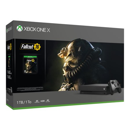 Microsoft Xbox One X 1TB Fallout 76 Bundle, Black, CYV-00146