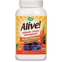 Nature's Way Alive! Max3 Daily Multivitamin Energizer Supplement, 180 Tablets