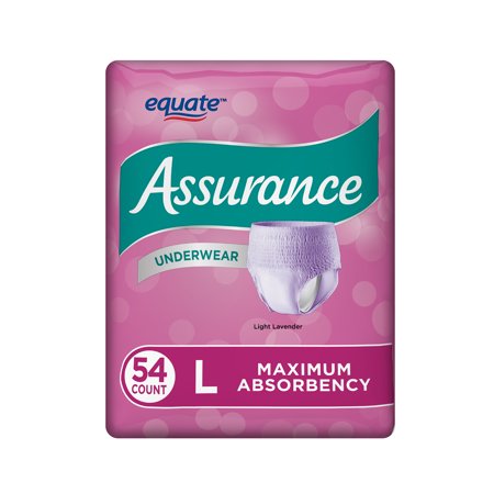 Daisy Diaper - Assurance Underwear, Women's, Size L, 54 Count