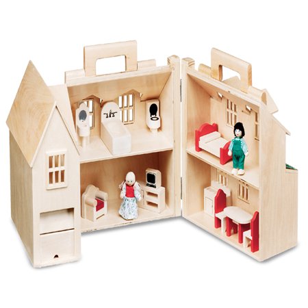 melissa and doug fold n go dollhouse