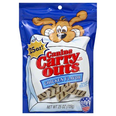 Canine Adult Chicken - Canine Carry Outs Chicken Flavor Dog Snacks, 25-Ounce Bag