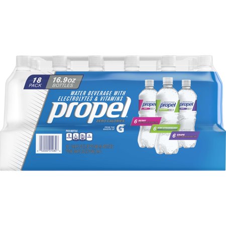 Propel Workout Water Variety Pack, 16.9 Fl. Oz., 18 (Best Spring Water To Drink)