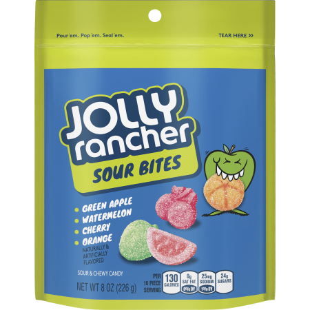 - Jolly Rancher Bites Sour Candy, 8 Oz.