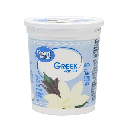 Great Value Greek Nonfat Yogurt, Vanilla, 32 oz - Walmart.com