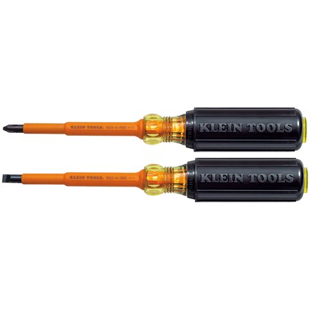 - Klein Tools 33532INS 2-Piece Set of 4-Inch Insulated Screwdrivers