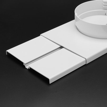 26~47" Adjustable Length Window Kit Plate Set 6" Diameter Adaptor For