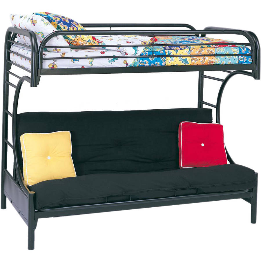 Eclipse Twin Over Full Futon Bunk Bed, Multiple Colors