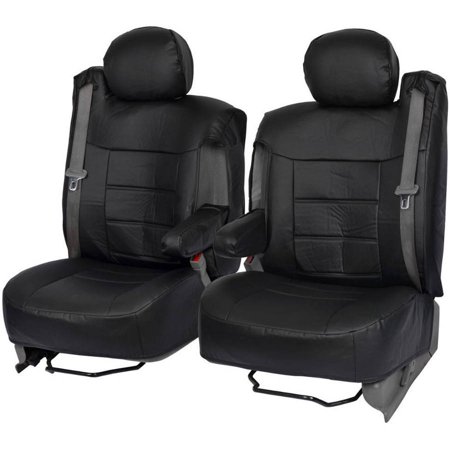 - BDK PU Leather Seat Covers for SUV and Pick up Trucks, Arm Rest and Built-In Seatbelt