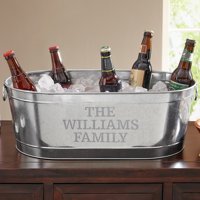 Personalized Galvanized Beverage Tub, Family Name