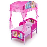 Disney Princess Plastic Toddler Bed with Canopy by Delta Children