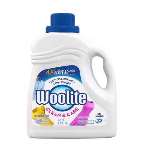 Woolite GENTLE CYCLE Liquid Laundry Detergent, 75oz Bottle With Color ...