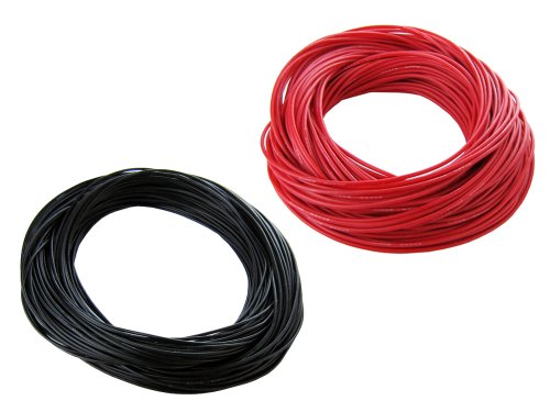 10 AWG Marine Wire Spool Tinned Copper Boat Cable 50 ft Red 50 ft Black USA Made