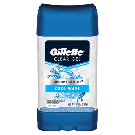 Gillette Cool Wave Clear Gel Men's Antiperspirant and Deodorant 3.8 (Best Clear Deodorant For Men)