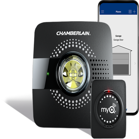 MyQ Smart Garage Door Opener Chamberlain MYQ-G0301 - Wireless & Wi-Fi Enabled Garage Hub with Smartphone (Best Wifi Enabled Garage Door Opener)