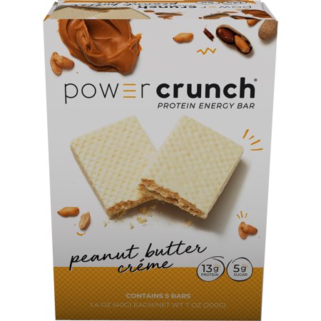 Power Crunch Protein Energy Bar, Peanut Butter Cream, 13g Protein, 5 (Power Crunch Bars Best Flavor)