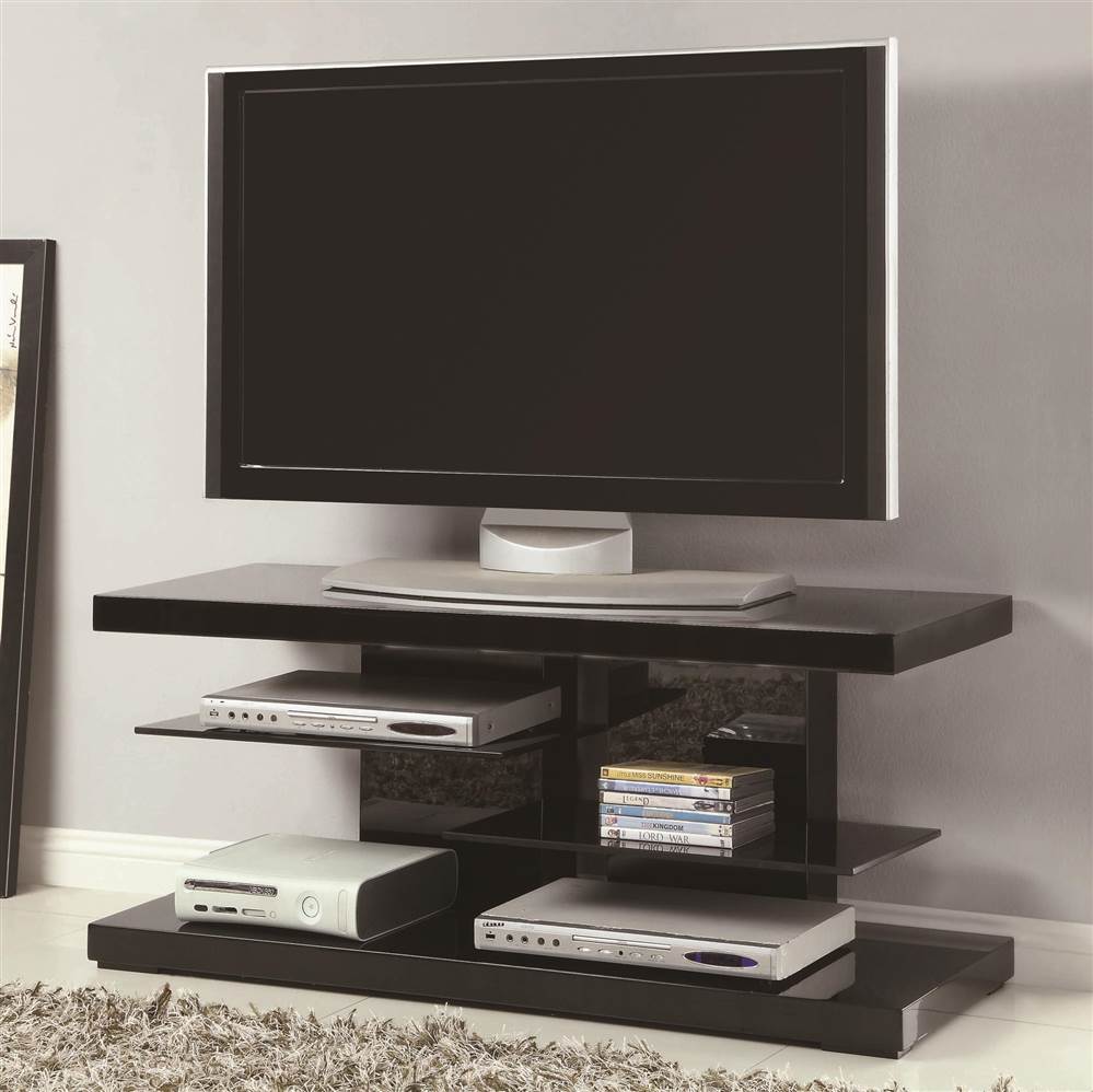 Coaster Black ''Chic and Glossy'' TV Console for TVs up to 42''