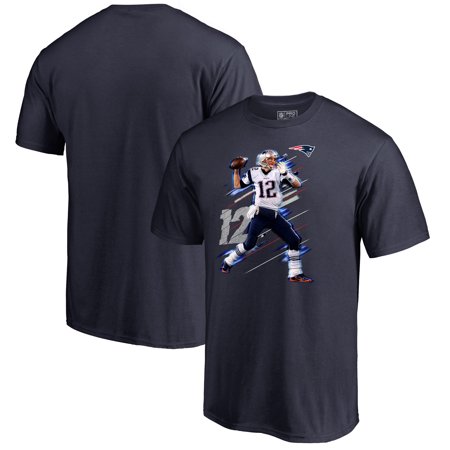 Tom Brady New England Patriots NFL Pro Line by Fanatics Branded Fade Away Player T-Shirt -