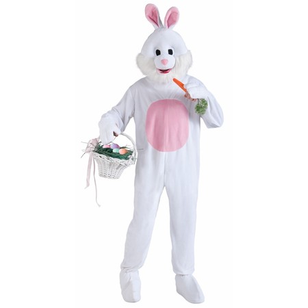 Deluxe Adult Easter Bunny Mascot Costume (Best Duo Costume Ideas)