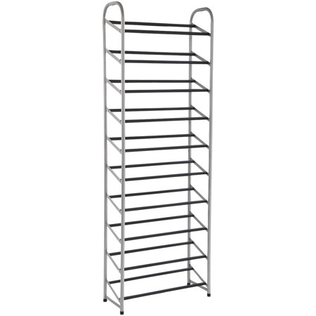 Mainstays™ 10-Tier Narrow Shoe Rack, Versatile Design for All Shoe Types