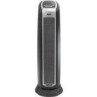 Lasko Oscillating Electric Tower Heater with Remote Control, Grey, 5790