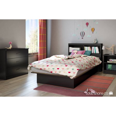 South Shore Smart Basics Twin Platform Bed, 39'', Multiple (Best Beds For Girls)