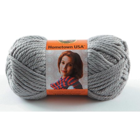 - Lion Brand Yarns Hometown USA Acrylic Dallas Grey Yarn, 1 Each
