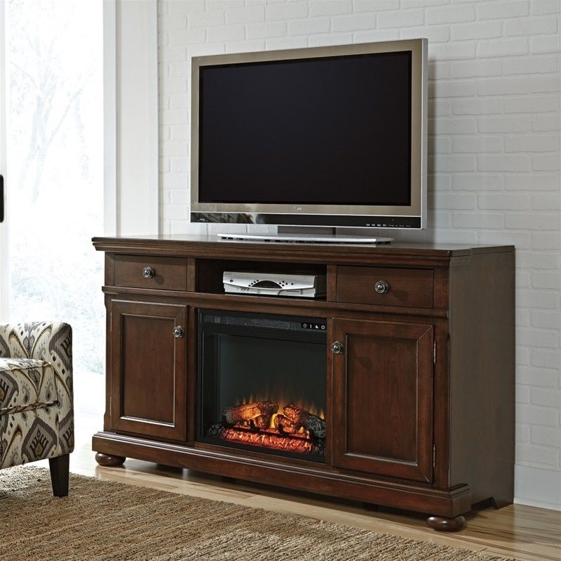 Signature Design by Ashley Furniture Porter 62'' TV Stand in Brown