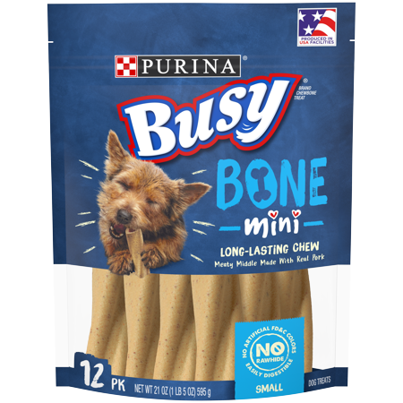 Purina Busy Small Breed Dog Bones, Mini - 12 ct. (Best Dog Toys To Keep Dogs Busy)