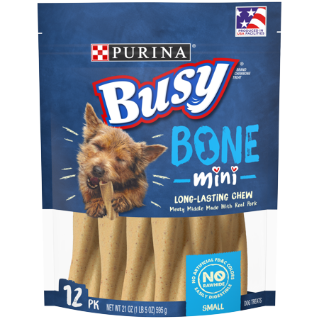 Purina Busy Small Breed Dog Bones, Mini - 12 ct.