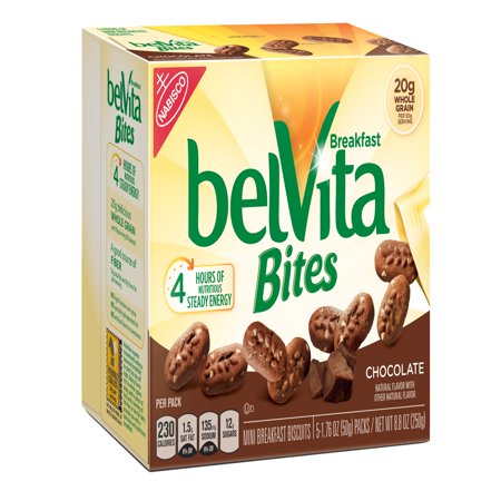 BelVita Bites Chocolate Mini Breakfast Biscuits, 8.8 Oz. - Walmart.com