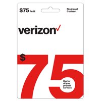 Verizon Wireless $75 Prepaid Refill Card (Email Delivery)