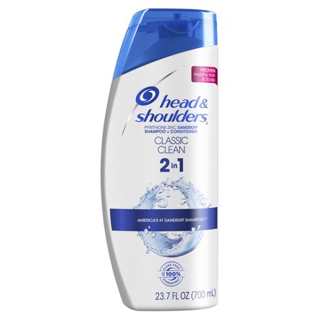Head and Shoulders Classic Clean Anti-Dandruff 2 in 1 Shampoo and Conditioner, 23.7 fl (Best Cure For Dry Scalp And Dandruff)