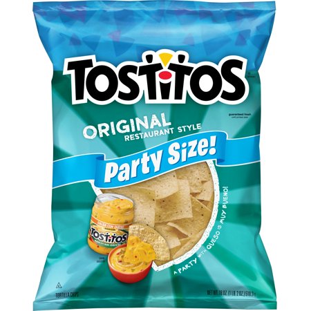 Tostitos Original Restaurant Style Tortilla Chips, Party Size, 18 oz (Best Brand Of Tortilla Chips)