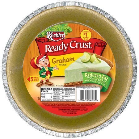 (3 Pack) Keebler Ready Crust, 9 Inch, Reduced Fat Graham Pie Crust, 6