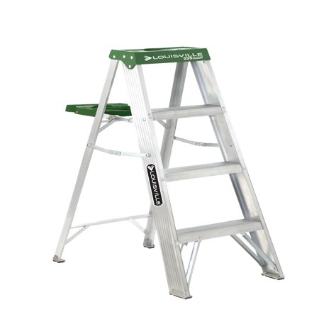Louisville Ladder As4004 4 Ft Aluminum Step Ladder Type Ii 225 Lbs Load Capacity Walmart Com Louisville Ladder As4004 4 Ft Aluminum Step Ladder Type Ii 225 Lbs Load Capacity Walmart Com