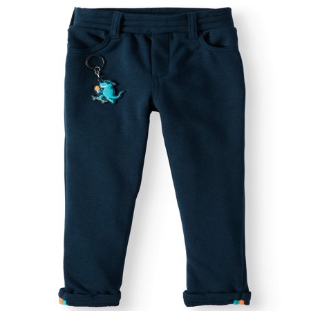 - French Terry Slim Pants with Keychain (Little Boys & Big Boys)