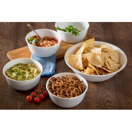 Corelle Livingware Winter Frost White 5-Piece Snack Set