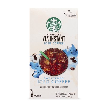 Starbucks VIA Instant Sweetened Iced Coffee (1 box of 6 (Best Tasting Instant Coffee)