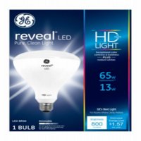 (3 pack) GE LED Reveal BR40 Light Bulb, 13W (65W Equivalent)