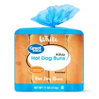 Great Value Hot Dog Buns, 11 oz, 8 count