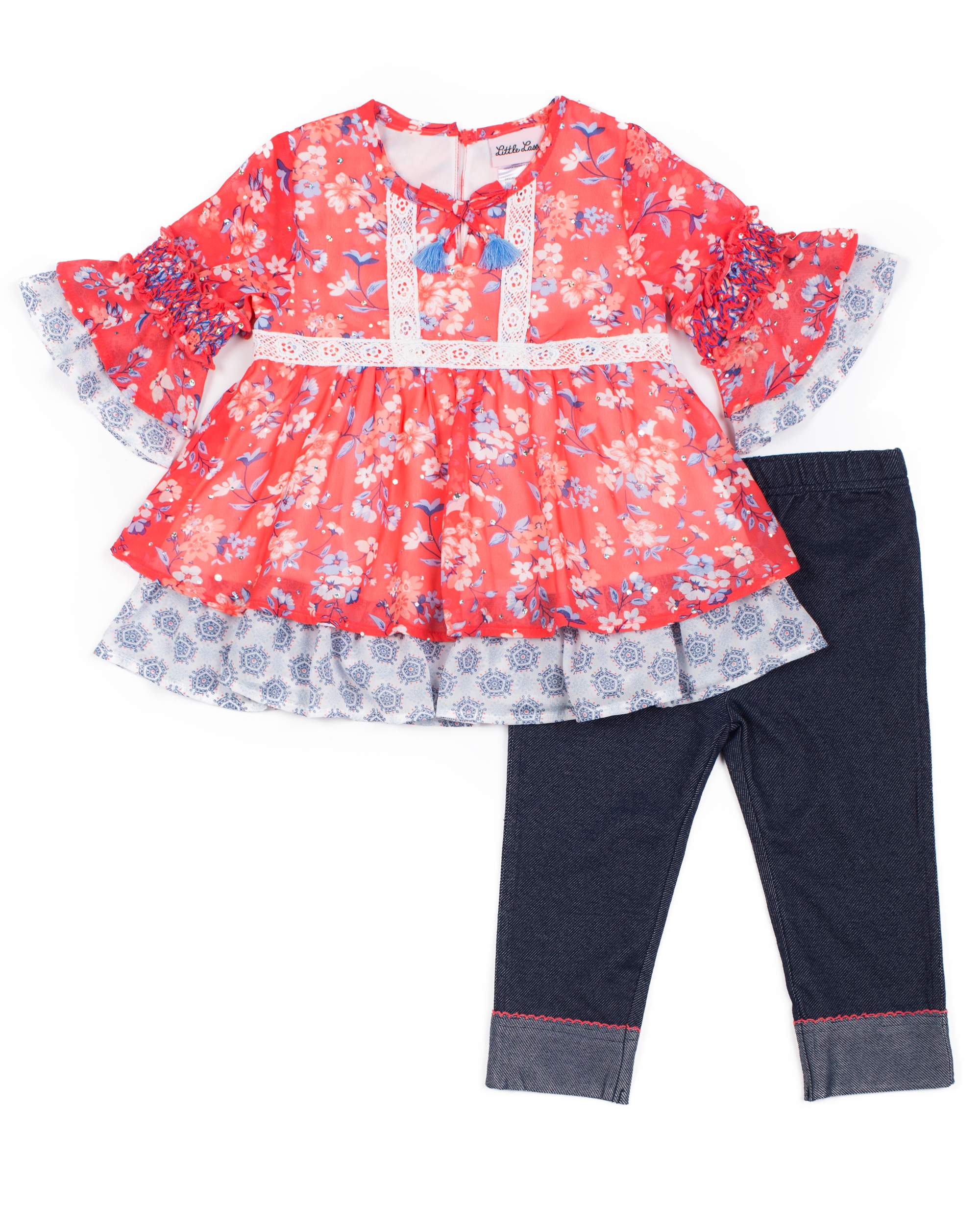 Girls I/'m Bringing Sass to the Class Pink Sequin Skirt Outfit Accessories 4t-9