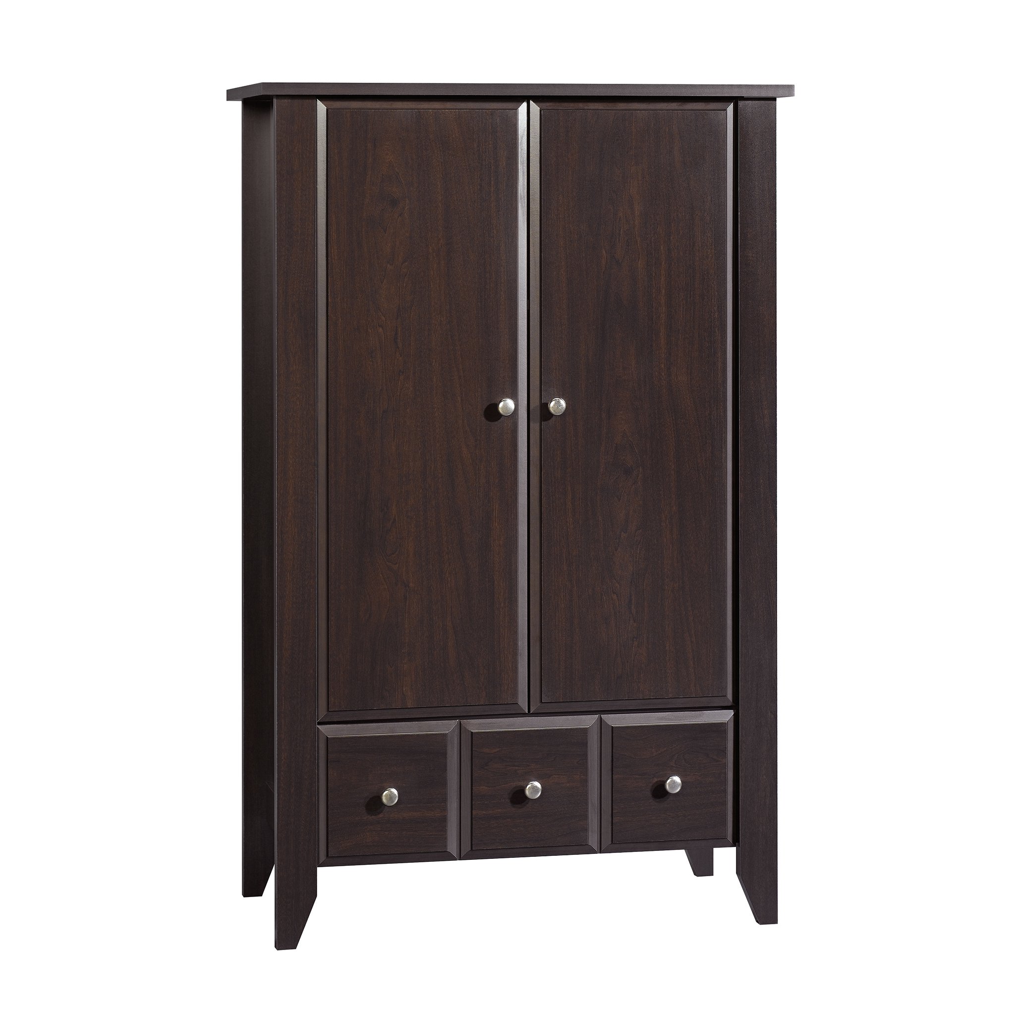 Sauder Shoal Creek Transitional Armoire Jamocha Wood Finish