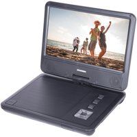 Sylvania sdvd9070 9" swivel-screen portable dvd & media player with earphones with 5-hour battery