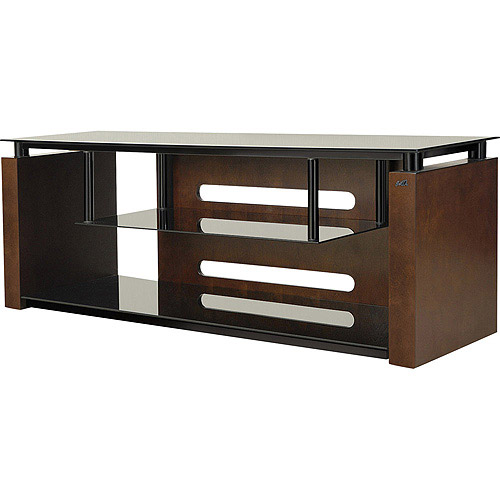 Bello TV Stand for TVs up to 65'', Walnut/Black