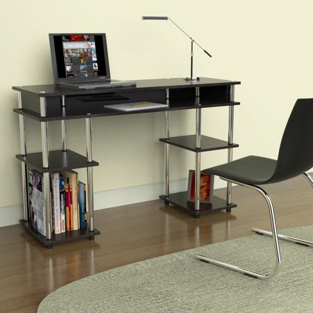 Blue Glass Desk - Convenience Concepts Designs2Go No Tools Student Desk, Multiple Colors