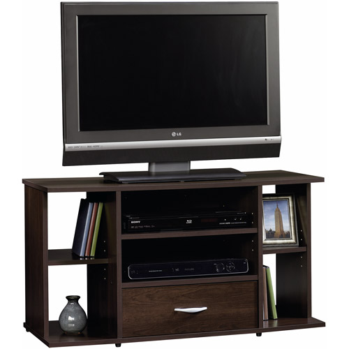 Sauder Beginnings Cinnamon Cherry Panel TV Stand for TVs up to 42''