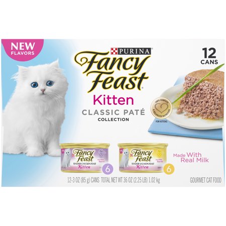 Purr Fect Kitten (12 Pack) Fancy Feast Kitten Classic Pate Collection Gourmet Wet Cat Food, 3.0 oz. Cans ()