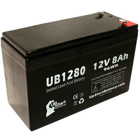 3150 Replacement (Compatible TSI Power 3150 Battery - Replacement UB1280 Universal Sealed Lead Acid Battery (12V, 8Ah, 8000mAh, F1 Terminal, AGM, SLA) - Includes TWO F1 to F2 Terminal)