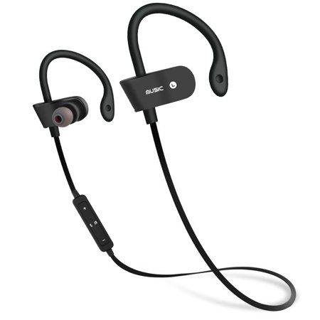 Bluetooth Headphones, TSV Best Wireless Sports Earphones w/ Mic HD Stereo Sweatproof In Ear Earbuds for Gym Running Workout 5 Hour Battery Noise Cancelling (Best V Moda Headphones)