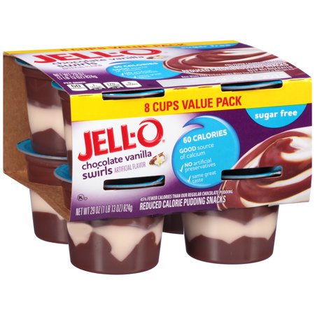 jello chocolate vanilla swirl pudding